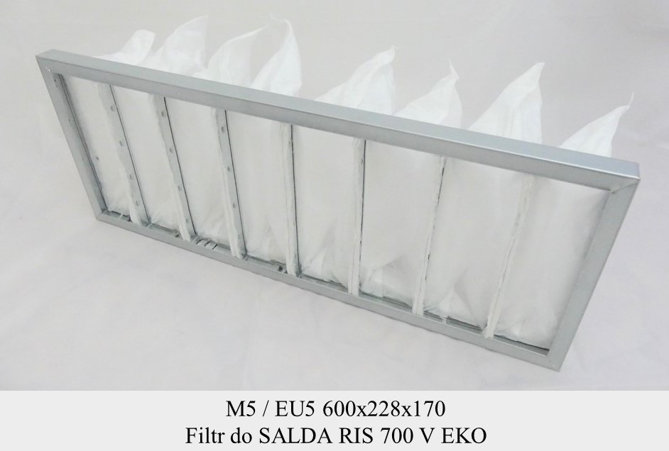Filtr EU5 do SALDA RIS 700 V EKO (600x228x170)