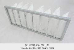 Filtr EU5 do SALDA RIS 700 V EKO (600x228x170)