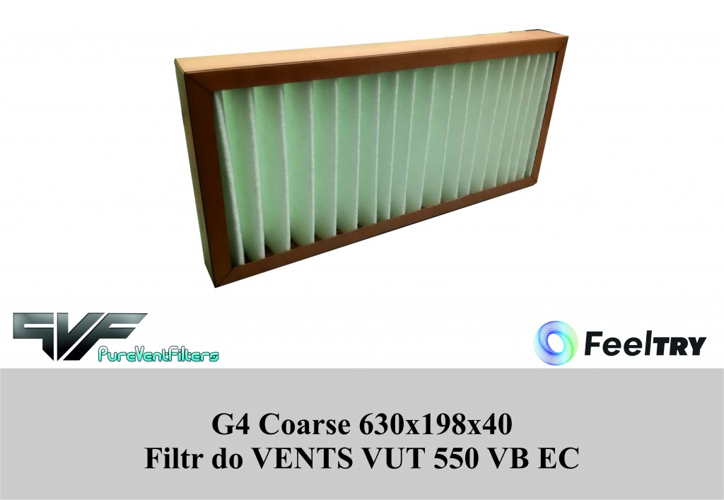 Filtr G4 do VENTS VUT 550 VB EC (630x198x40) Coarse